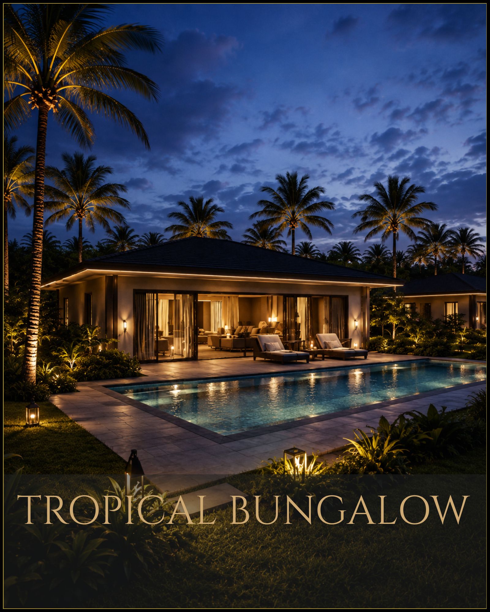 Tropischer Bungalow in privater Resortlage