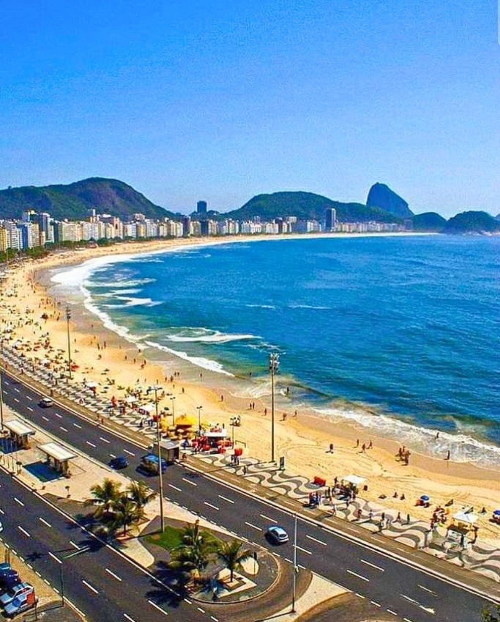 Panoramic view of Copacabana in Rio de Janeiro