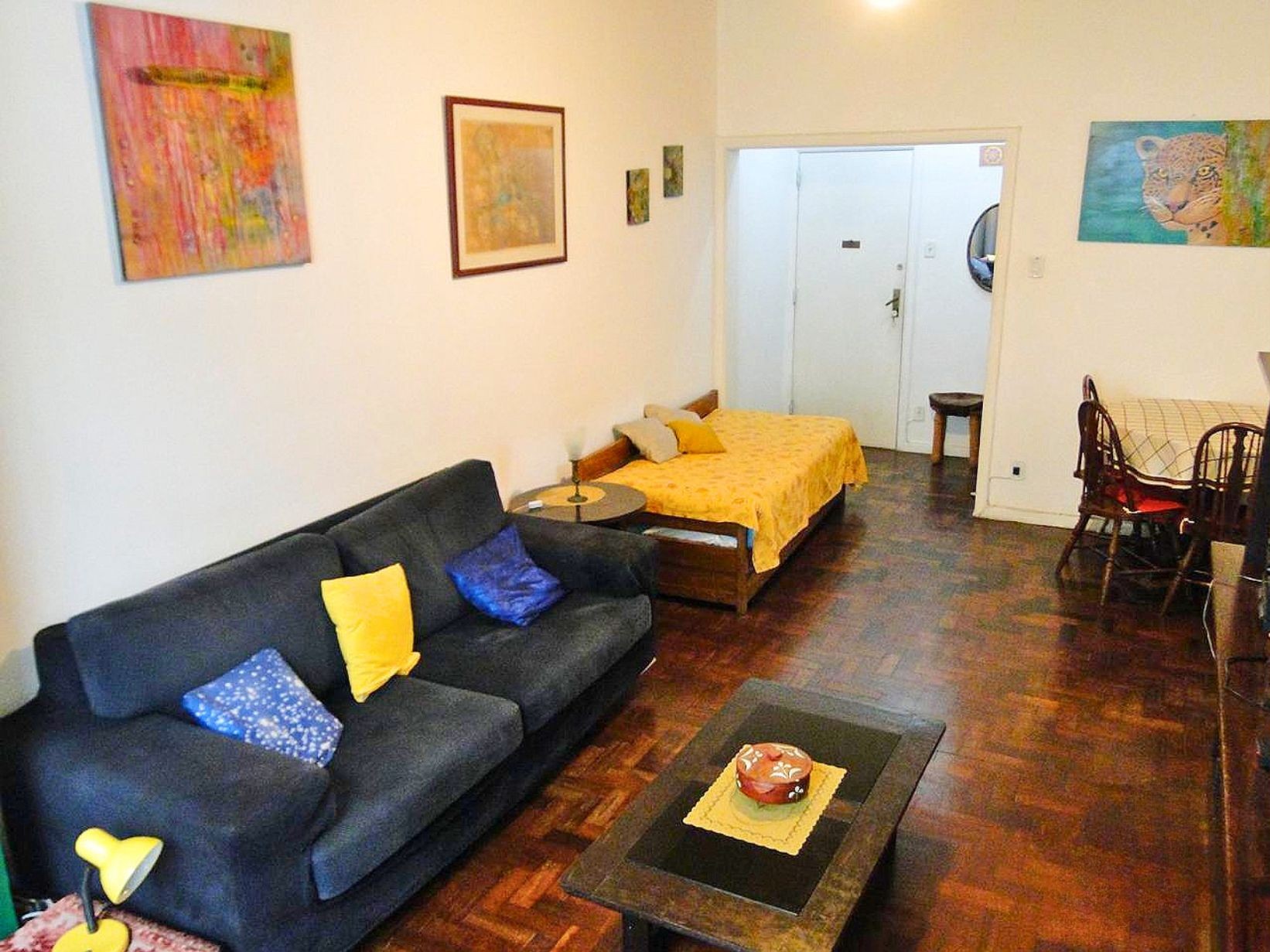 Living room at Apartamento Leme